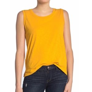 Madewell whisper cotton crewneck muscle tank medium / tungsten glow